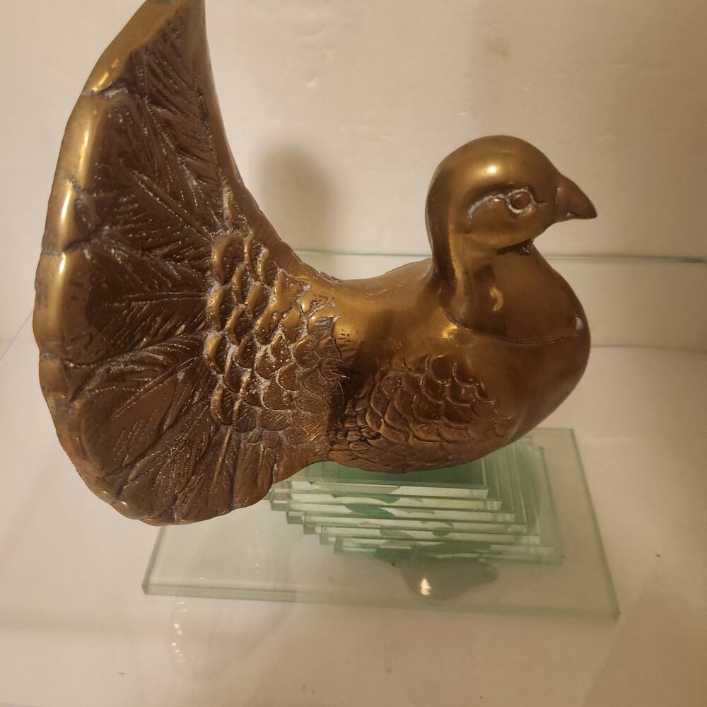 Vintage MCM Brass Bird